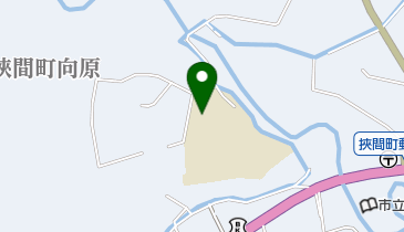 由布市立挾間中学校の地図画像