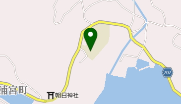 津久見市立堅徳小学校の地図画像