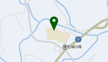 由布市立石城小学校の地図画像
