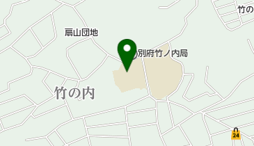 別府市立大平山小学校の地図画像