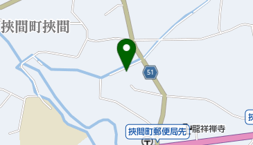 由布市立挾間幼稚園の地図画像