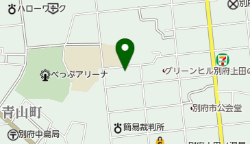 別府市医師会立別府青山看護学校の地図画像