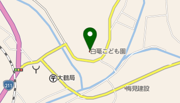 白毫こども園の地図画像