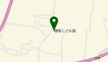 藤原こども園の地図画像