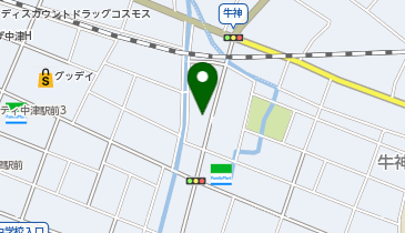 一条工務店中津展示場の地図画像