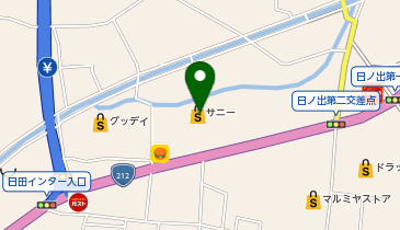 サニー日田店の地図画像