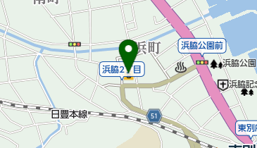 マルショク浜脇店の地図画像