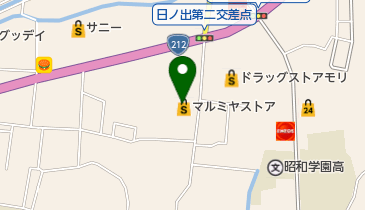 マルミヤストア日田店の地図画像