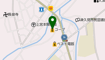 コープつくみの地図画像