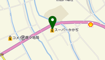スーパーかかぢ店の地図画像