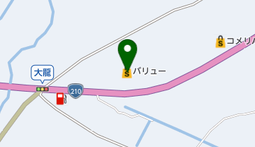 バリュー庄内店の地図画像