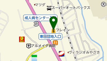 フレイン大分宮崎店の地図画像