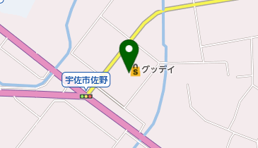ホームセンターグッデイ宇佐北店の地図画像