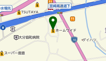 ホームワイド宮崎店の地図画像