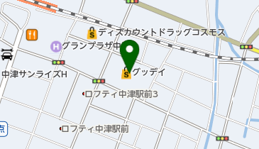 ホームセンターグッデイ中津店の地図画像