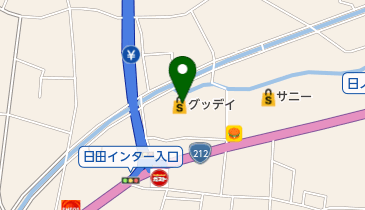 ホームセンターグッデイ日田店の地図画像