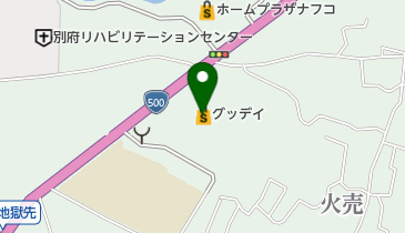 ホームセンターグッデイ別府店の地図画像