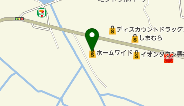ホームワイド豊後高田店の地図画像