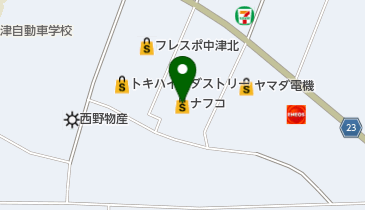 ホームプラザナフコ中津店の地図画像