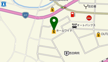 ホームワイド鶴岡店の地図画像