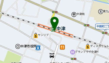 中津駅名店街の地図画像