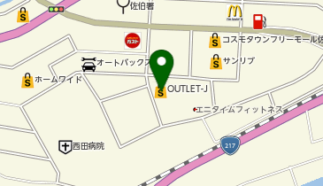 OUTLET-Jコスモタウン佐伯店の地図画像