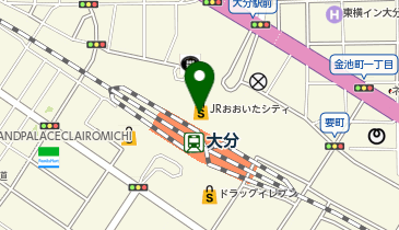 ユニクロアミュプラザおおいた店の地図画像