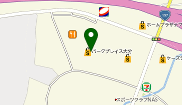 GAPストアパークプレイス大分店の地図画像