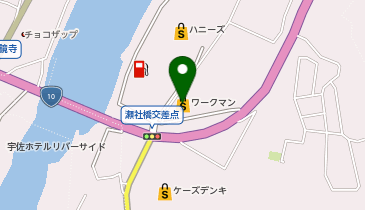 ワークマンプラス宇佐店の地図画像