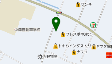 フタタ中津店の地図画像