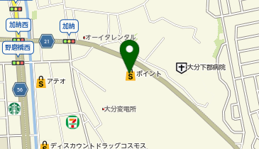 ポイント大分下郡店の地図画像