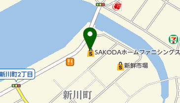 SAKODAホームファニシングス大分新川店の地図画像