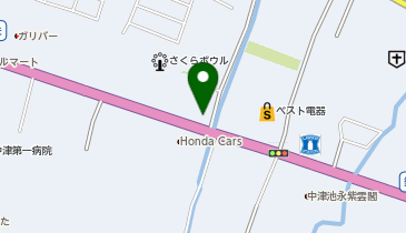 ブックオフ大分中津店の地図画像