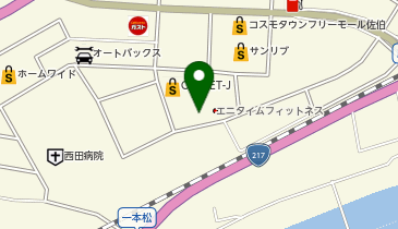 シュー・プラザコスモタウン佐伯店の地図画像