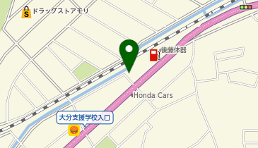 auショップ大在の地図画像