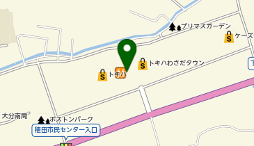 auショップトキハわさだの地図画像