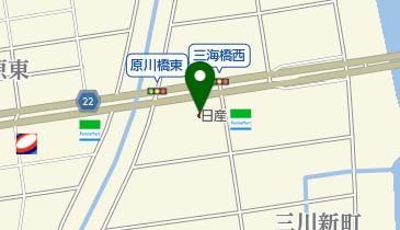 大分日産三川店の地図画像