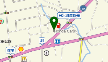 Honda Cars日出日出店の地図画像