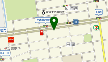 ジープ大分の地図画像