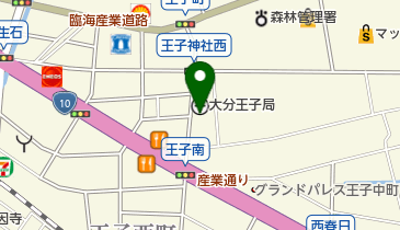 王子車輛の地図画像