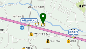 マクドナルド500別府店の地図画像