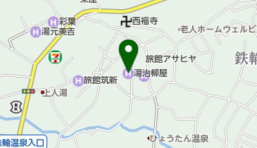 湯治柳屋の地図画像