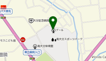 南大分スポーツパークプールの地図画像