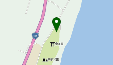 奈多海岸の地図画像