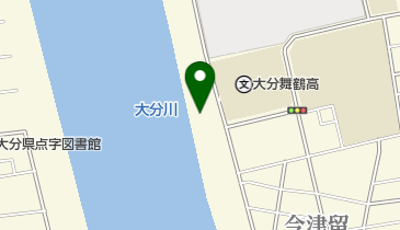 大分合同新聞納涼花火シリーズ大分会場の地図画像