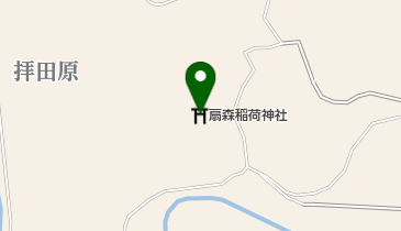 扇森稲荷神社初午祭の地図画像