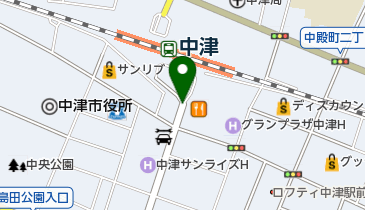 一般県道中津山国自転車道線の地図画像