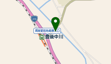 玖珠川合田橋付近の地図画像