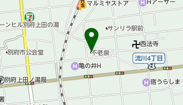 別府市営温泉不老泉の地図画像