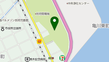 競輪温泉の地図画像